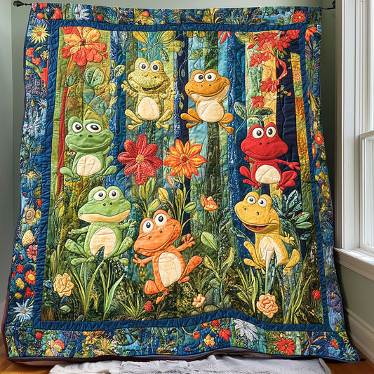 Cute Frogs XR0108001CL Quilt