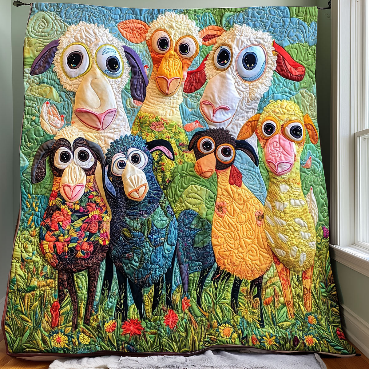 Cute Sheeps XR0208003CL Quilt