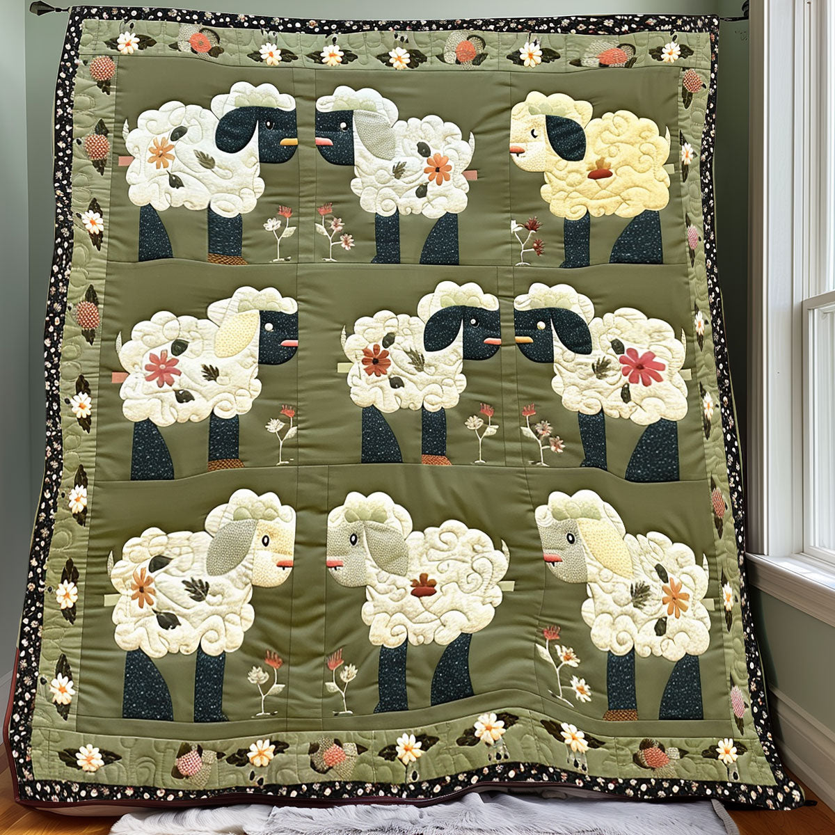 Cute Sheeps XR2106020CL Quilt