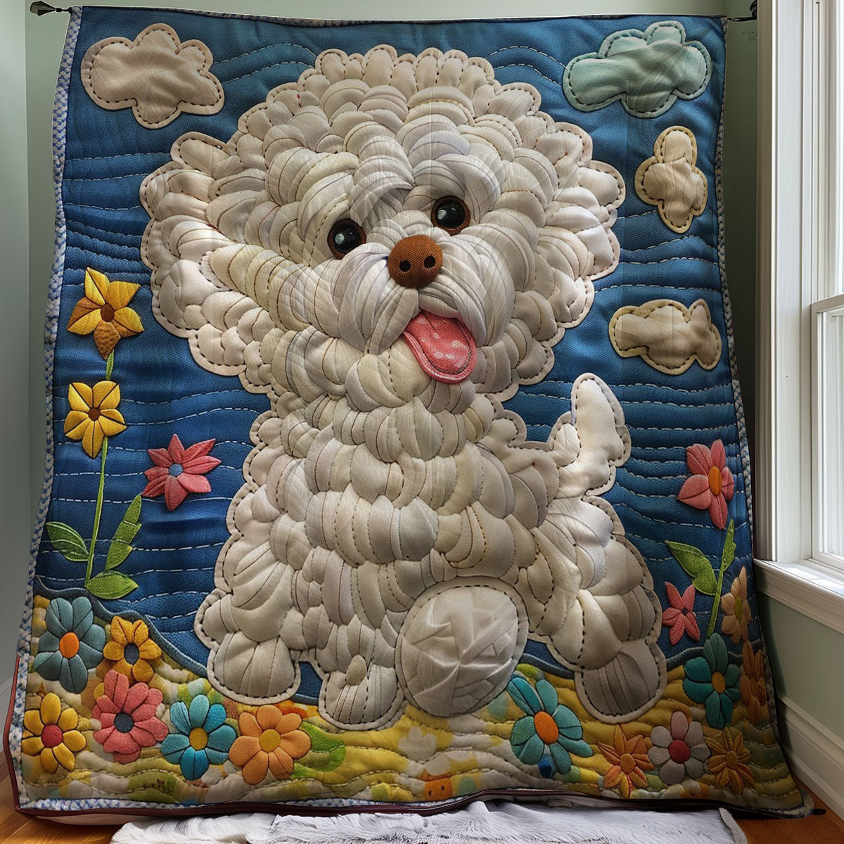 Dog And Ball WO2707029CL Quilt