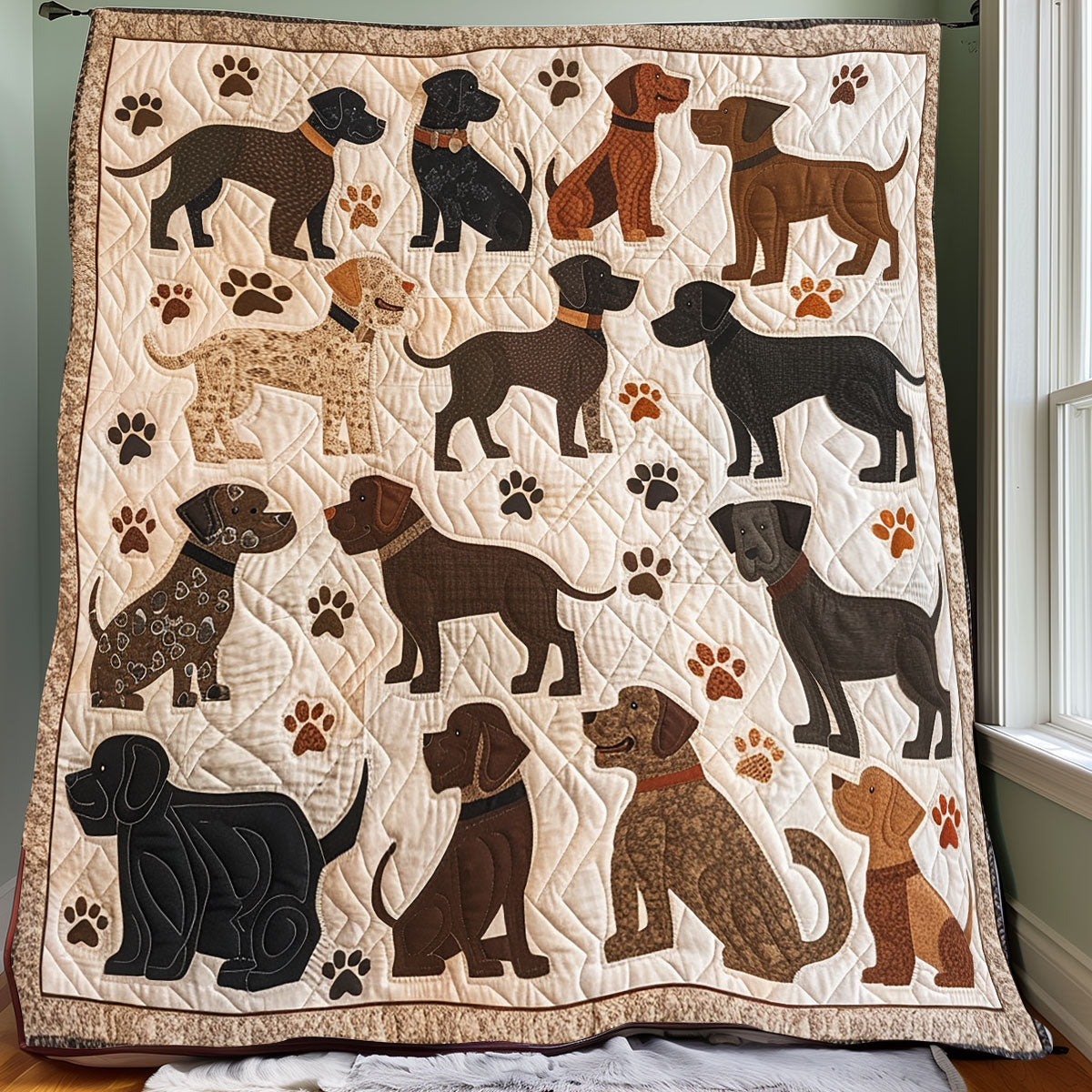 Dog Lovers XR0907014CL Quilt