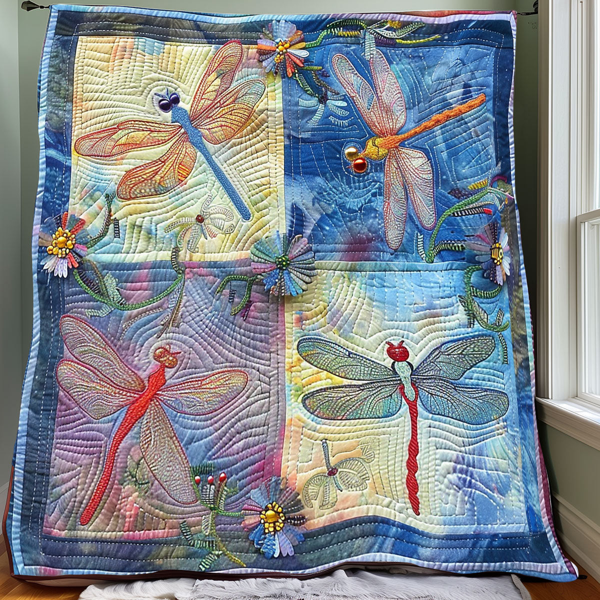 Dragonflies XR1306010CL Quilt