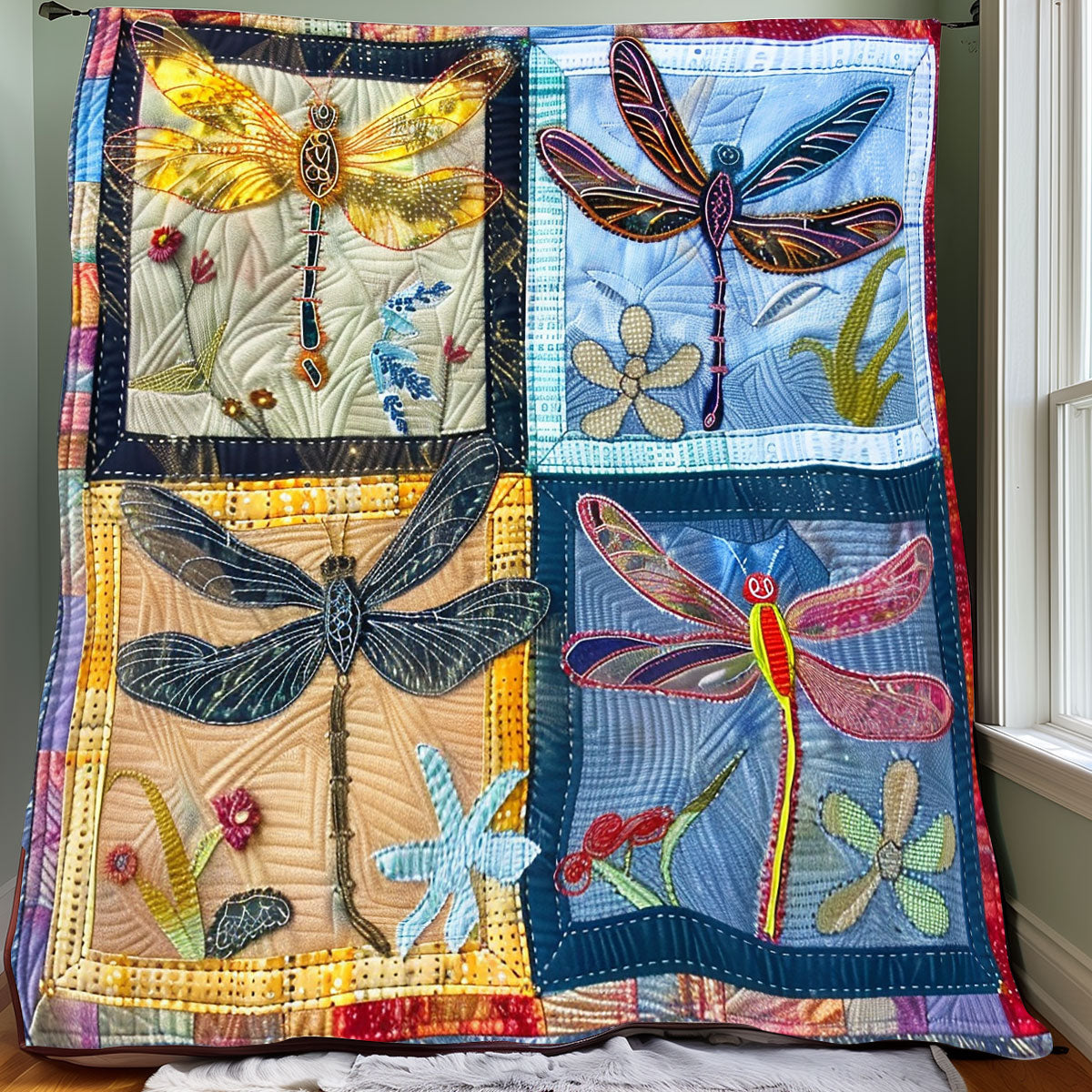 Dragonflies XR1306011CL Quilt