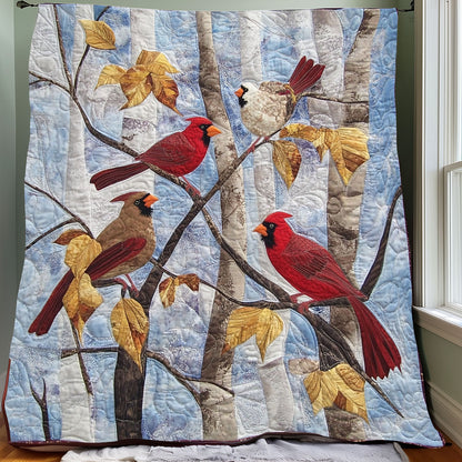 Elegant Cardinal Perch XR0108009CL Quilt