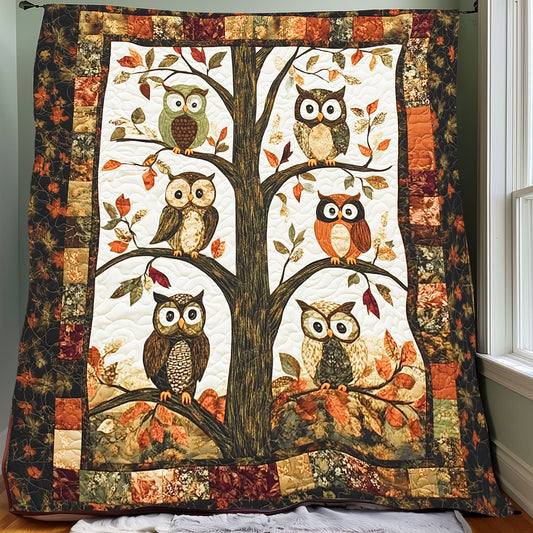 Fall Season Owl XR0608025CL Quilt