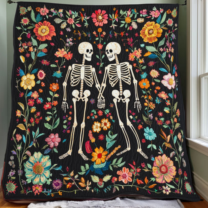 Floral Skeleton XR0108025CL Quilt