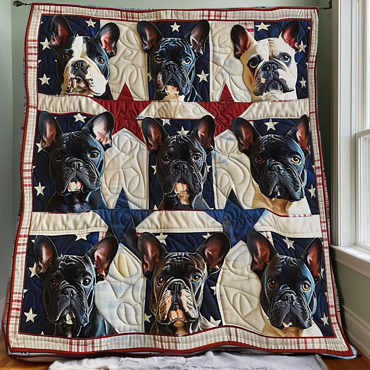 French Bulldogs XR1306006CL Quilt