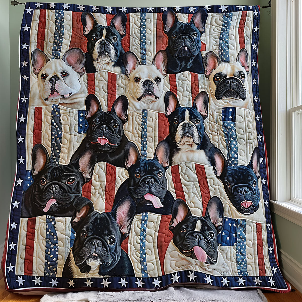 French Bulldogs XR1306009CL Quilt