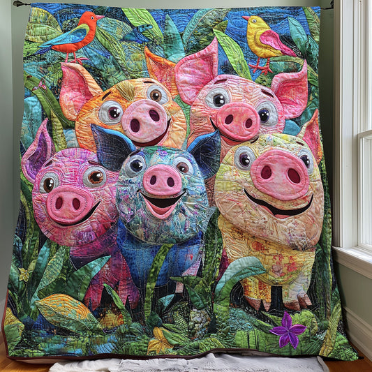 Funny Pigs XR0208006CL Quilt