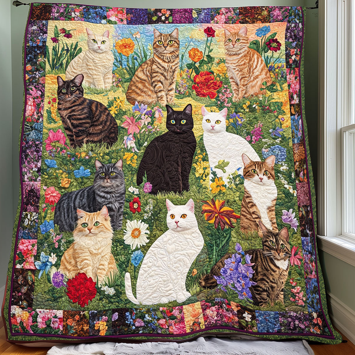 Garden Cat XR0708003CL Quilt