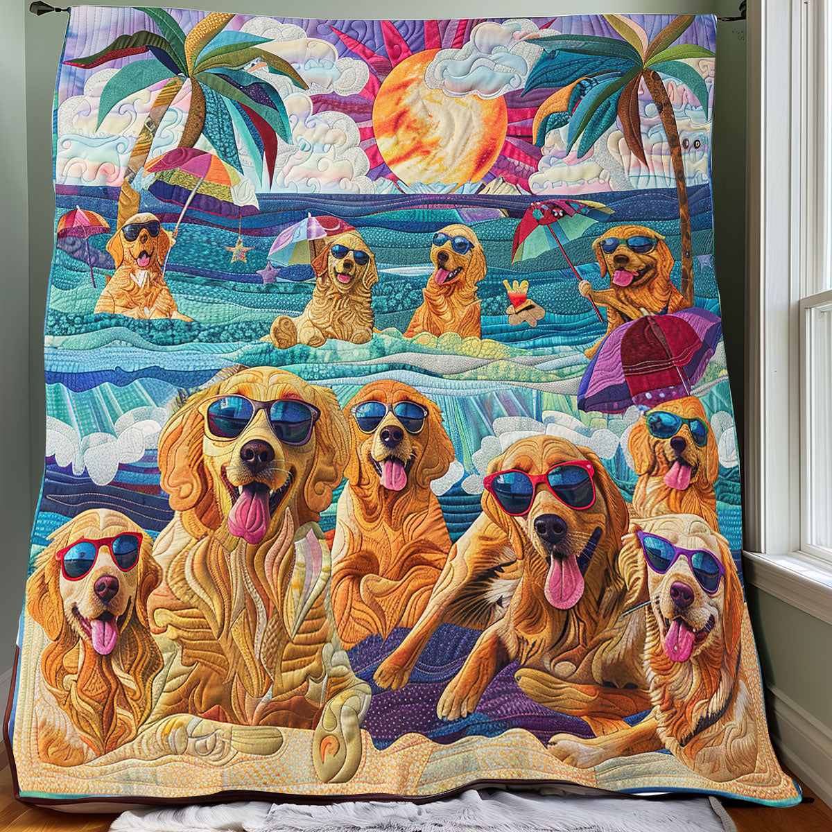 Golden Beach Bliss XR2408019CL Quilt