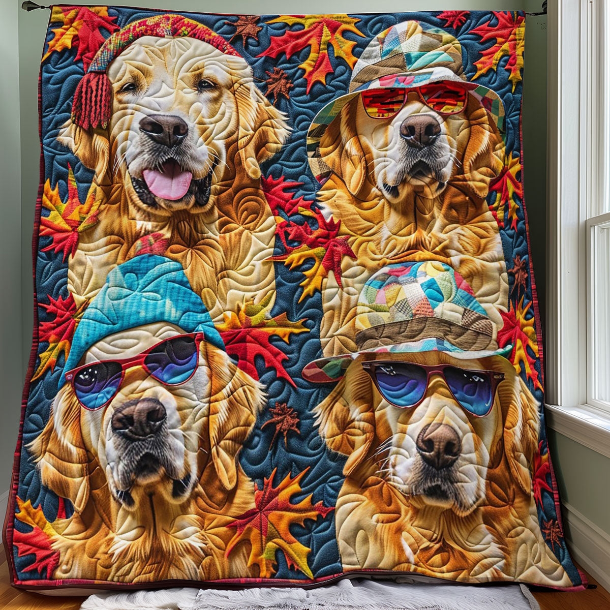 Golden Retriever Cool WO0808040CL Quilt