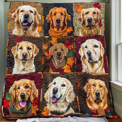 Golden Retriever Season XR3107010CL Quilt