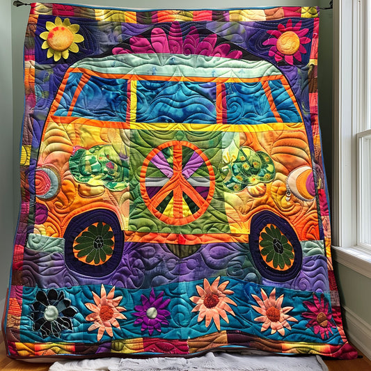 Groovy Hippie Van XR2707013CL Quilt