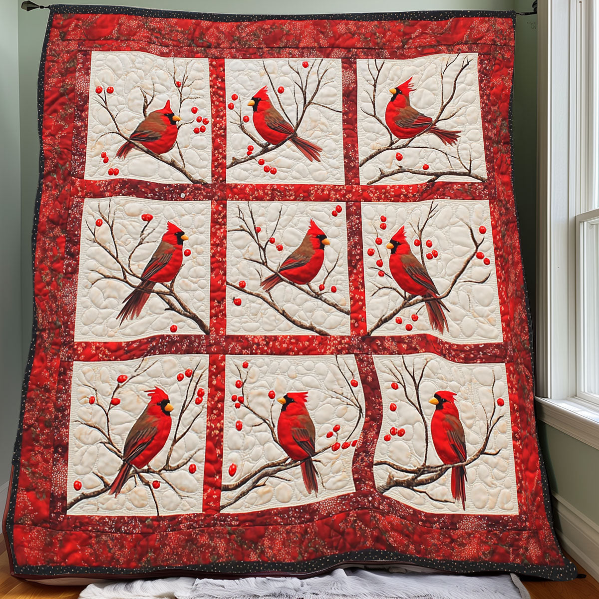Harmony Cardinals XR0108015CL Quilt