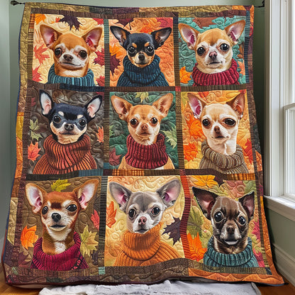 Harvest Chihuahua Hugs XR3107009CL Quilt