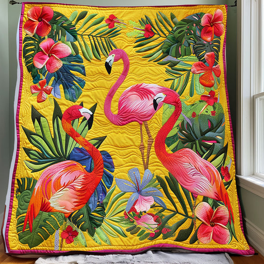 Hibicus Flamingos XR1308050CL Quilt