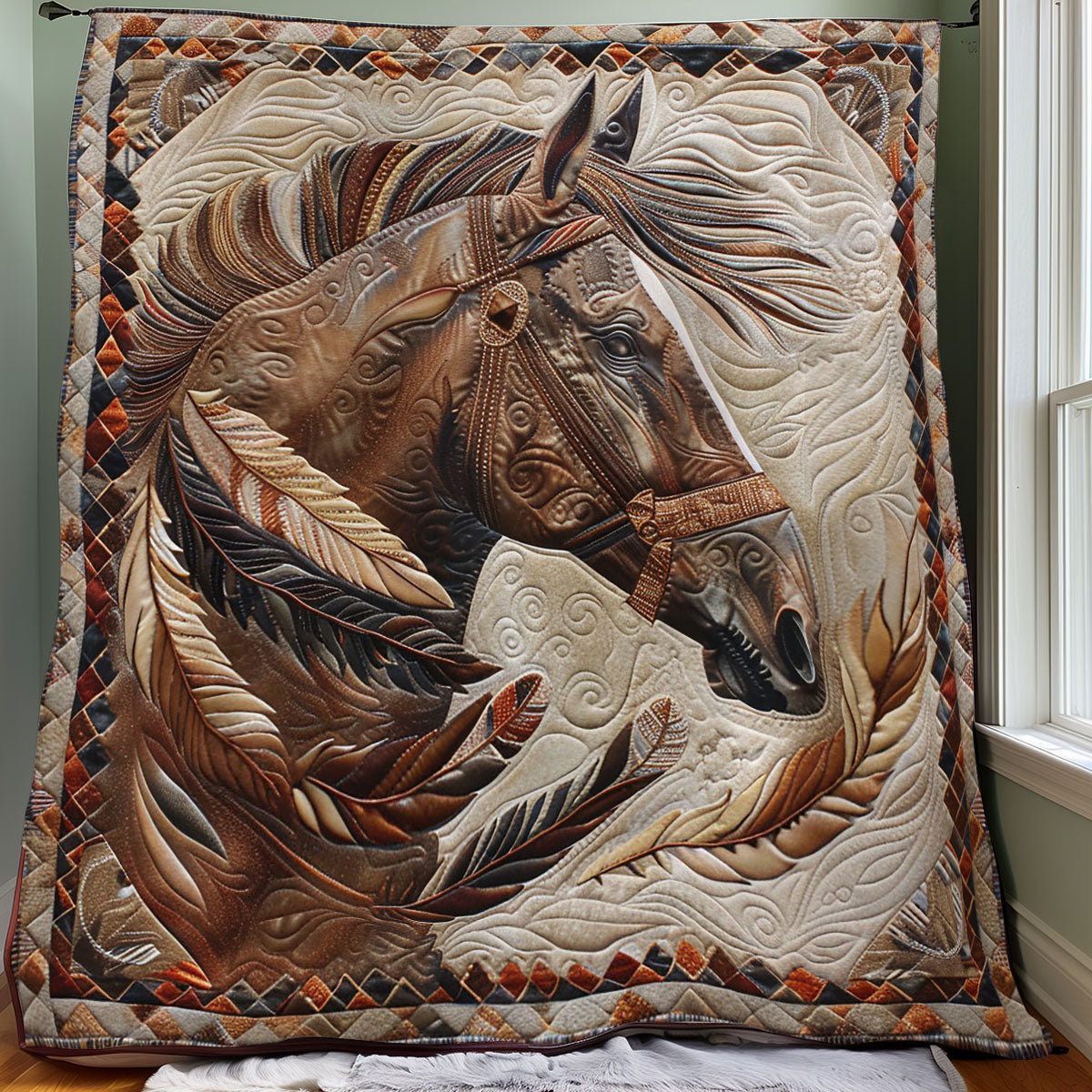 Horse Native WO1008029CL Quilt