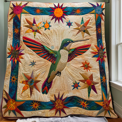 Hummingbird And Stars XR2007012CL Quilt