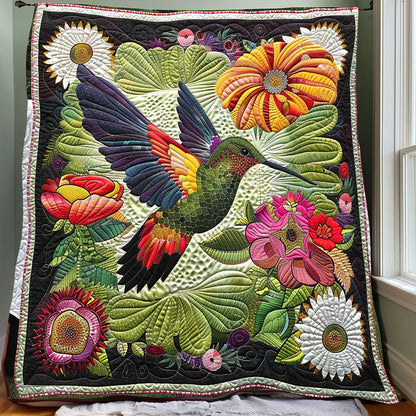 Hummingbird Flowers XR2007003CL Quilt