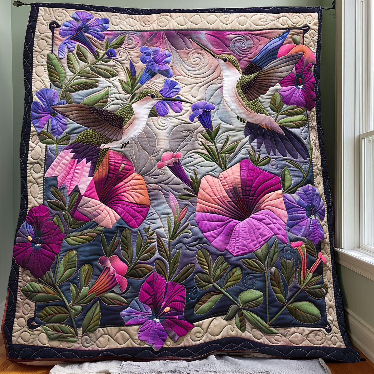 Hummingbird Lovers XR2706001CL Quilt