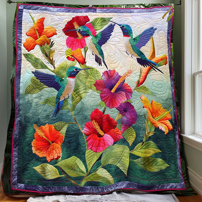 Hummingbirds XR1707005CL Quilt