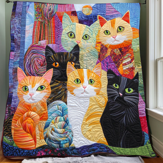 Jolly Cats And Yarns XR0208014CL Quilt