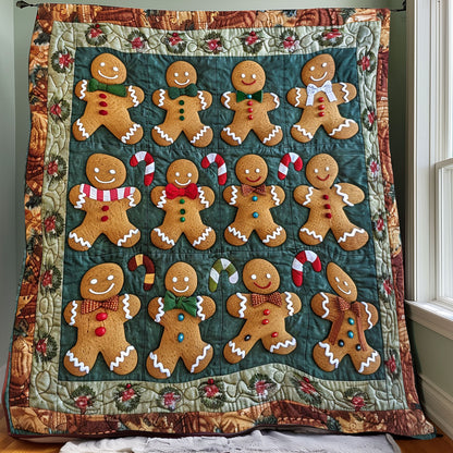 Joyful Gingerbreads XR2008008CL Quilt