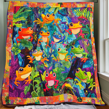 Jungle Frogs XR0108004CL Quilt