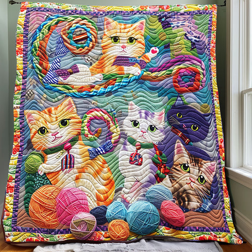 Lovable Yarn Cats XR3007045CL Quilt