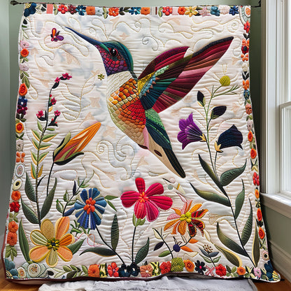 Love Floral Hummingbird XR0307005CL Quilt