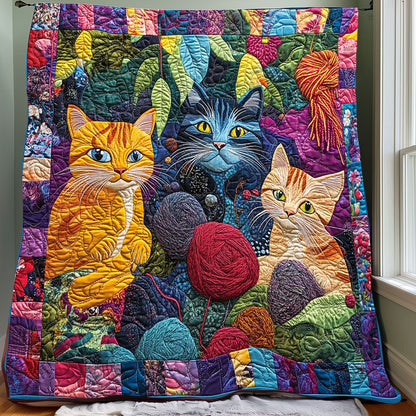 Lovely Yarn Cats XR0508016CL Quilt