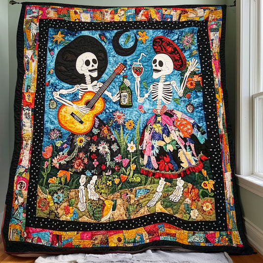 Mexican Skulls XR0108032CL Quilt