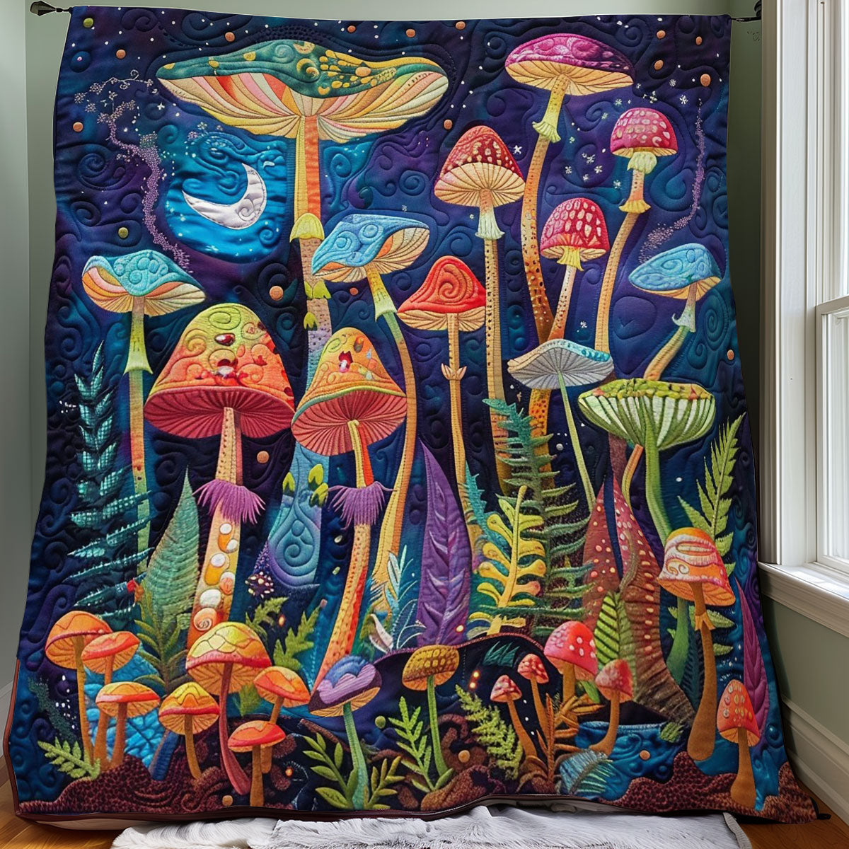 Mushrooms Mysteries WO0908010CL Quilt