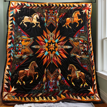 Native American Horse XR1906017CL Quilt