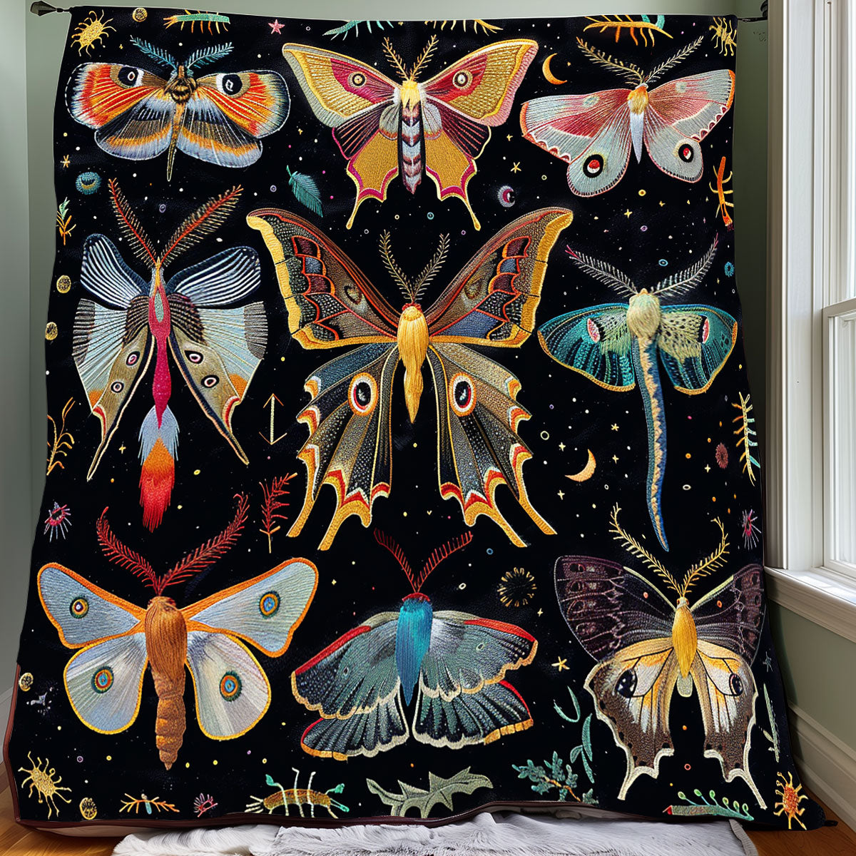 Night Butterflies XR1307001CL Quilt