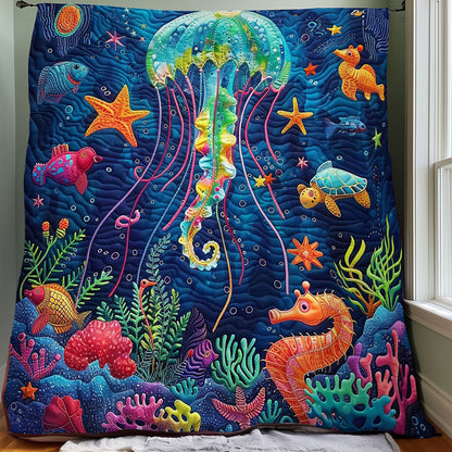 Ocean Jellyfish WO1008010CL Quilt