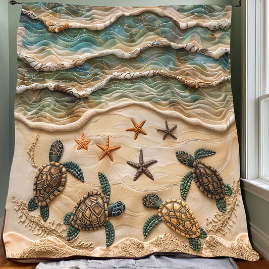 Ocean Journey Turtles XR2707015CL Quilt