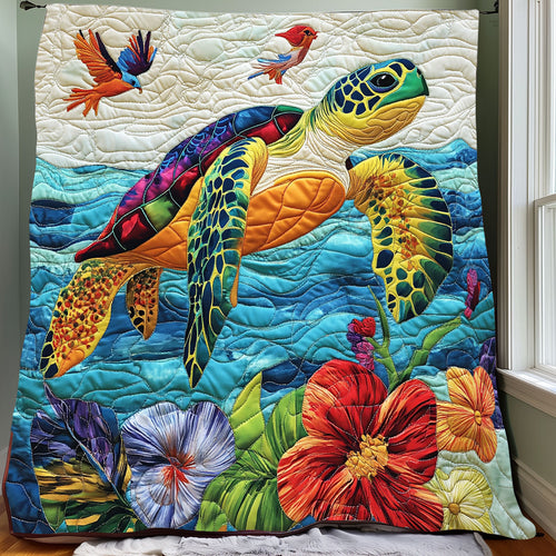 Ocean Summer Turtle XR0808051CL Quilt