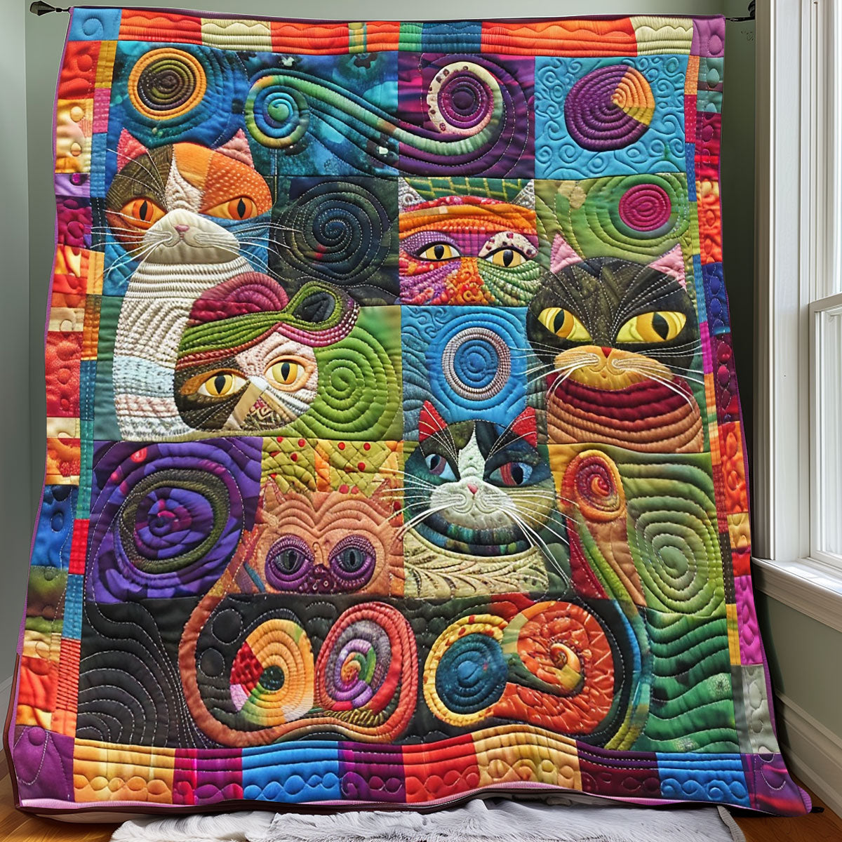 Playful Kitties XR3007014CL Quilt