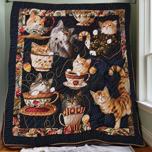 Playful Sleeping Cats XR3007030CL Quilt