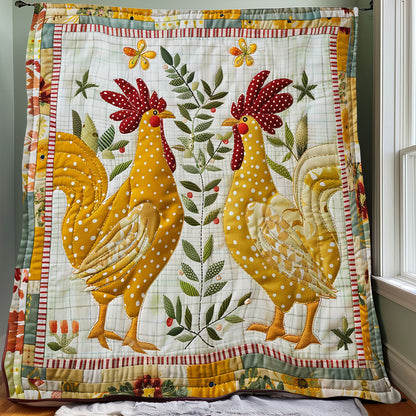 Polka Dots Chicken XR2607013CL Quilt