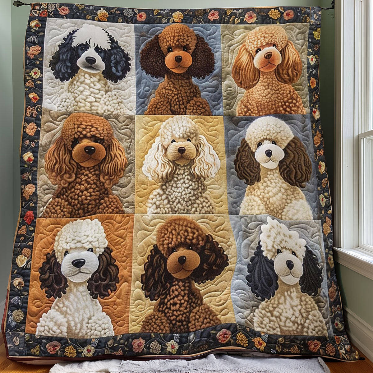 Poodle Cute WO0908033CL Quilt