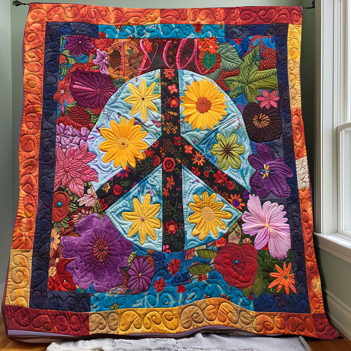 Power Peace Hippie XR2707008CL Quilt