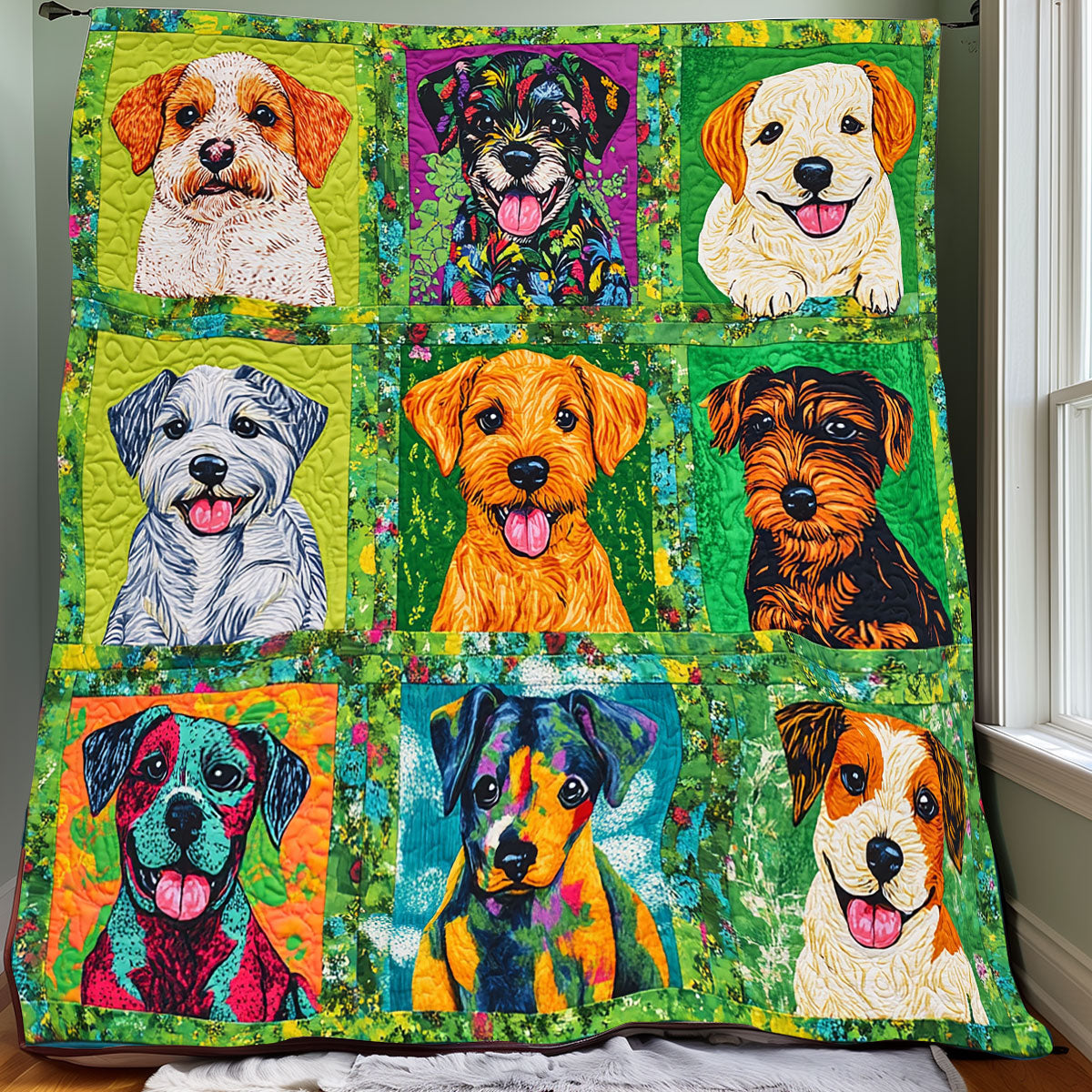 Puppy Breeds XR0508044CL Quilt