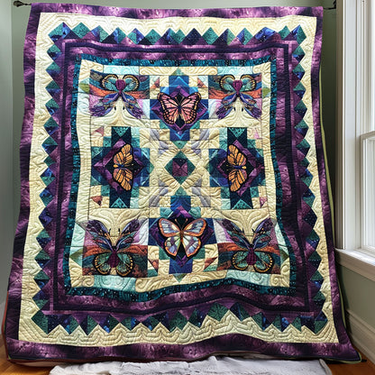 Purple Butterflies XR1406009CL Quilt