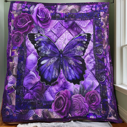 Purple Butterfly XR2906004CL Quilt