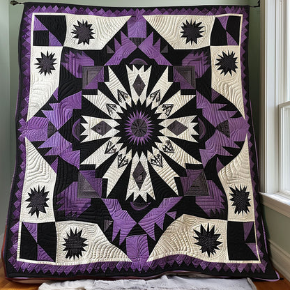 Purple Native American Star XR1107009CL Quilt