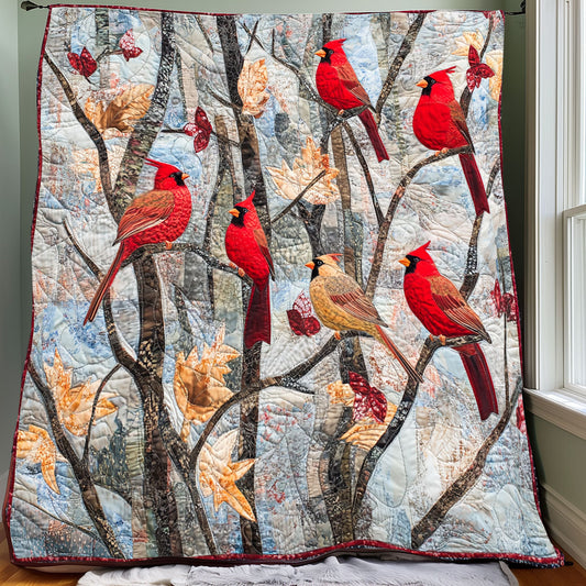 Radiant Cardinal Branch XR0108010CL Quilt