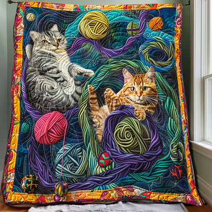 Round And Round Cats XR3007020CL Quilt